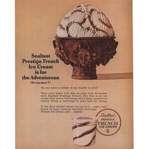 Sealtest French Ice Cream / College Financial Aid Magazine Advertisement Vintage